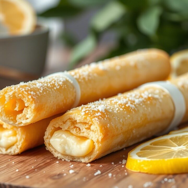 Лимонные десертные палочки